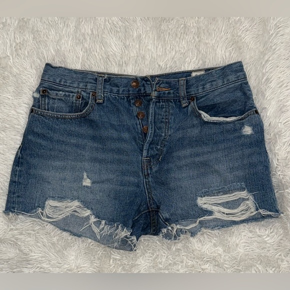 We The Free Blue Jean Shorts - Picture 2 of 3